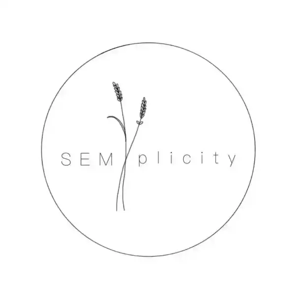 Minimalistisches Pflanzenlogo, einfaches Design, Natur, Nachhaltigkeit, christliche Marke.